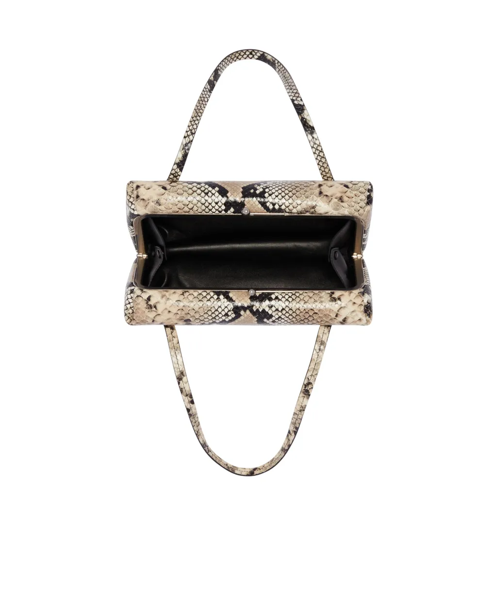 Jil Sander Snakeskin Printed Tote Bag