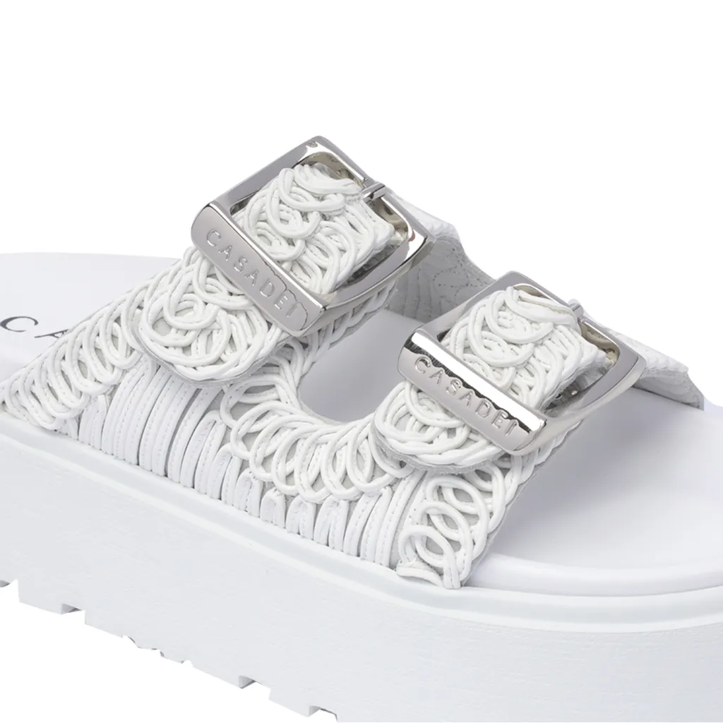 Casadei Double-Strap Slip-On Sandals