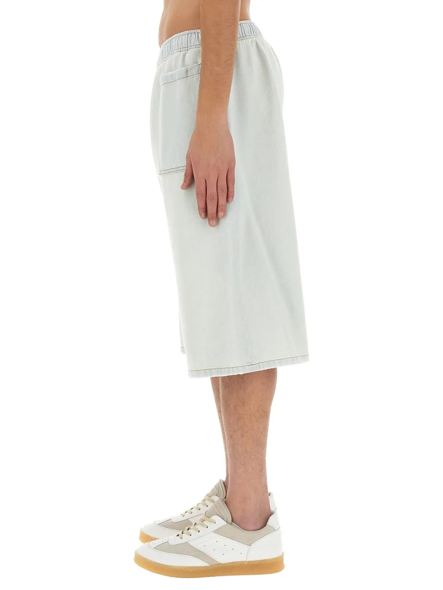 Mm6 Maison Margiela Oversized Denim Bermuda Shorts