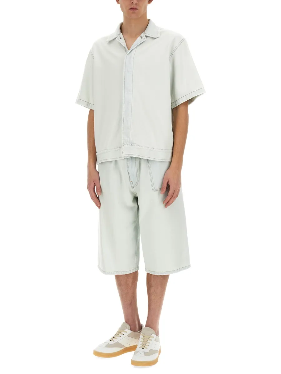 Mm6 Maison Margiela Oversized Denim Bermuda Shorts