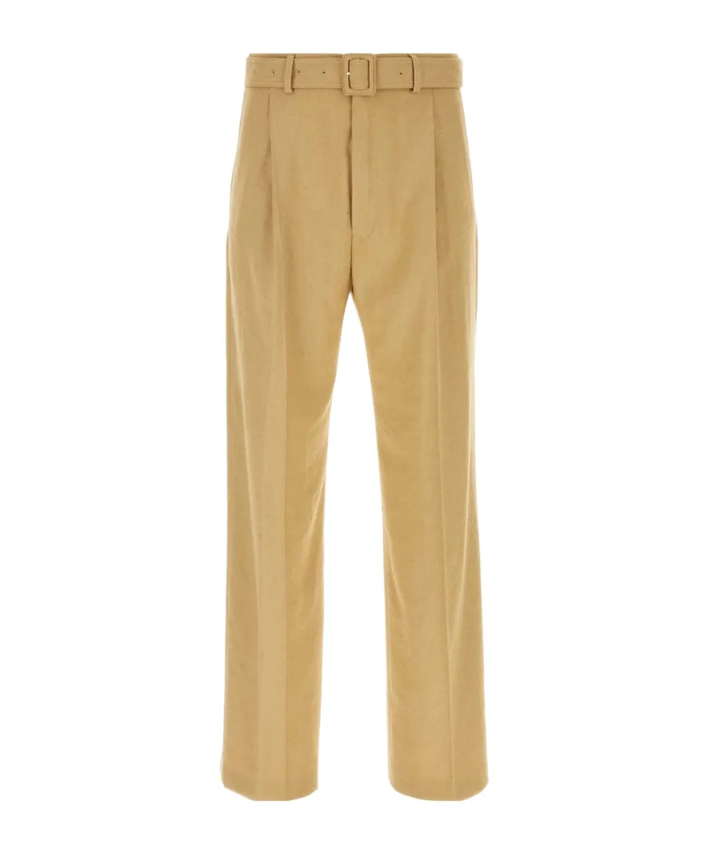 Dries Van Noten Belted Pleated Trousers