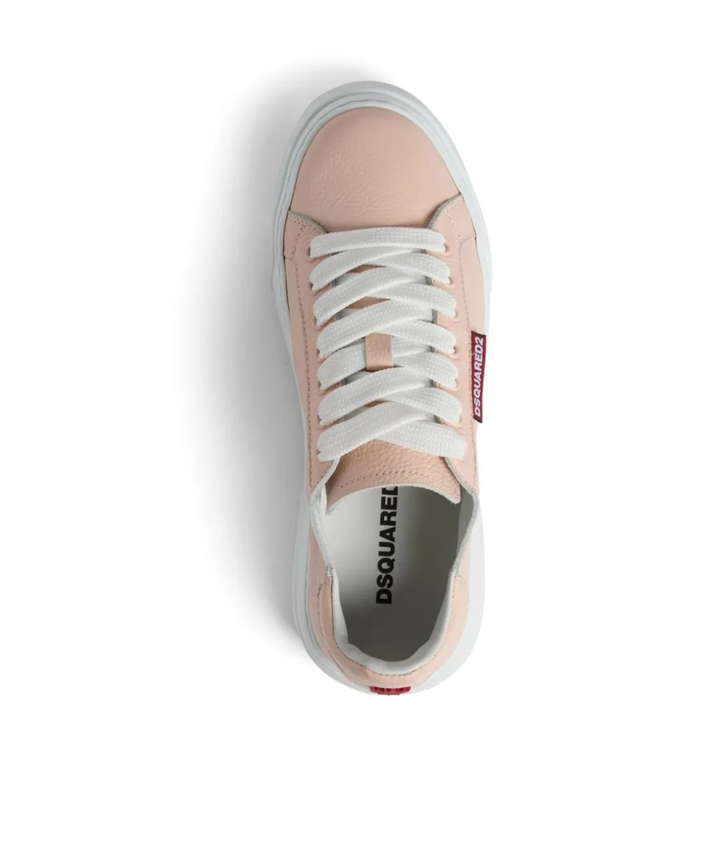 Dsquared2 Logo-Embossed Round-Toe Lace-Up Sneakers