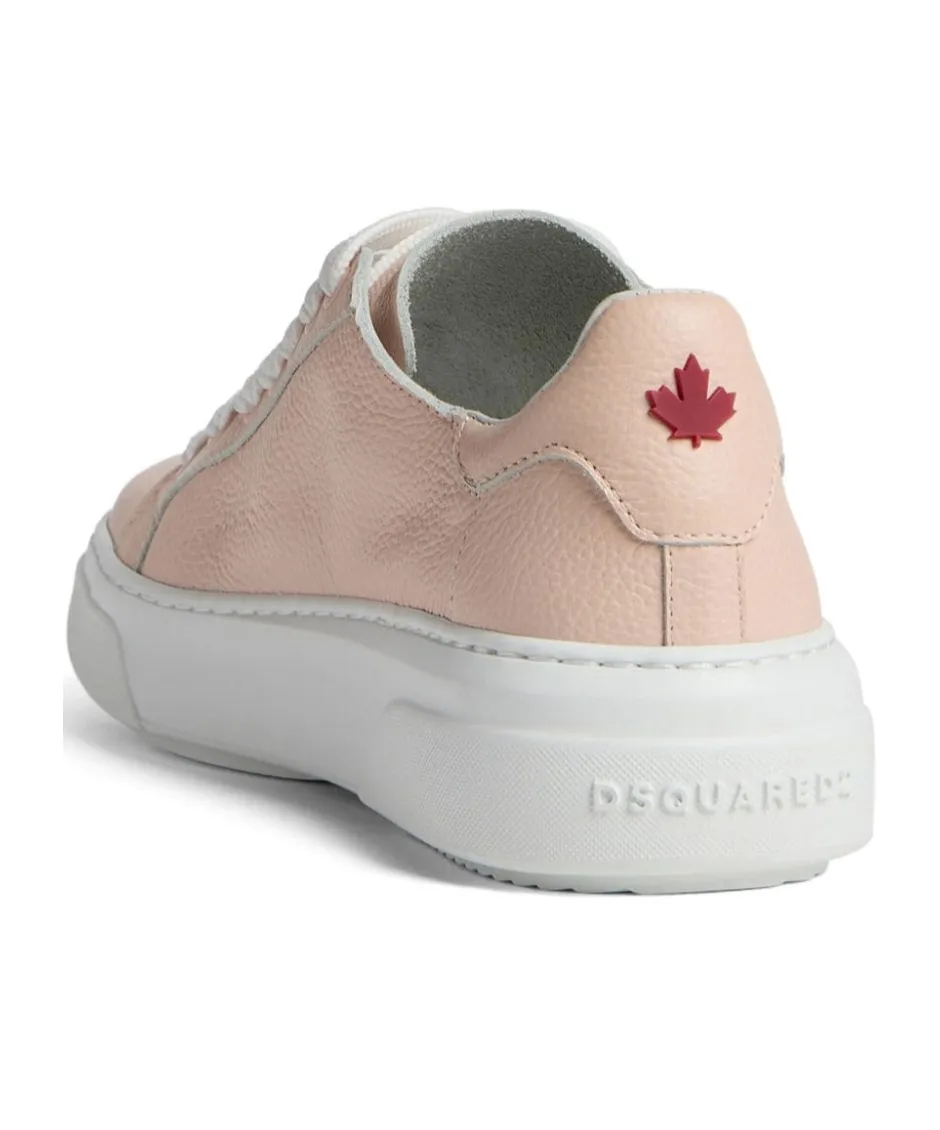 Dsquared2 Logo-Embossed Round-Toe Lace-Up Sneakers