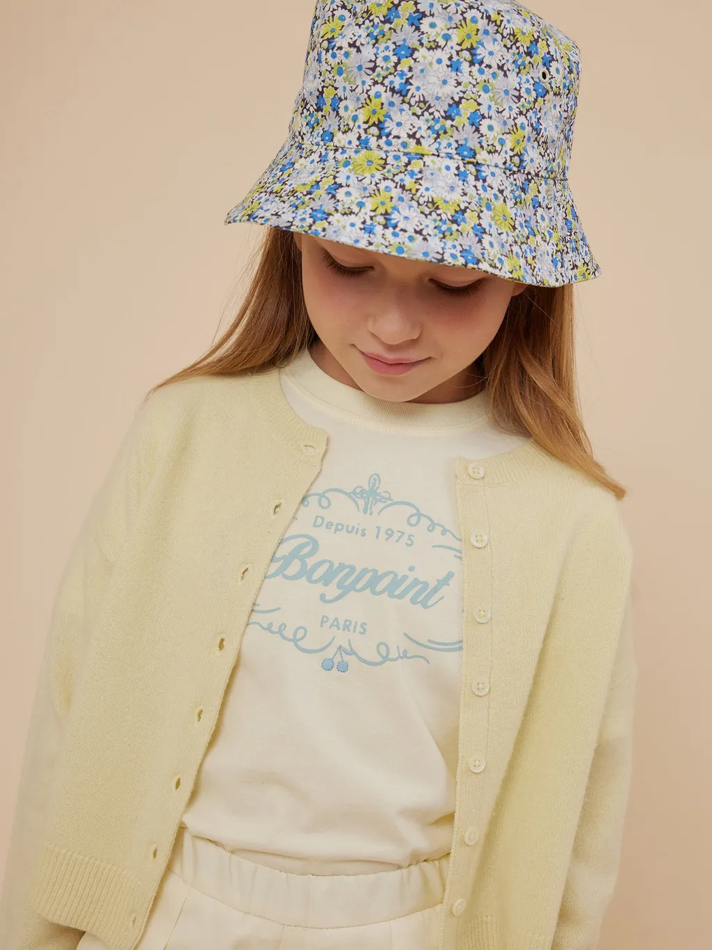 Bonpoint Theana Floral Printed Bucket Hat