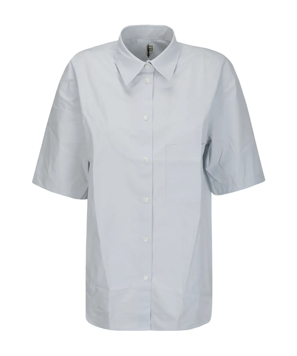 TotÊMe Short Sleeved Curved Hem Shirt