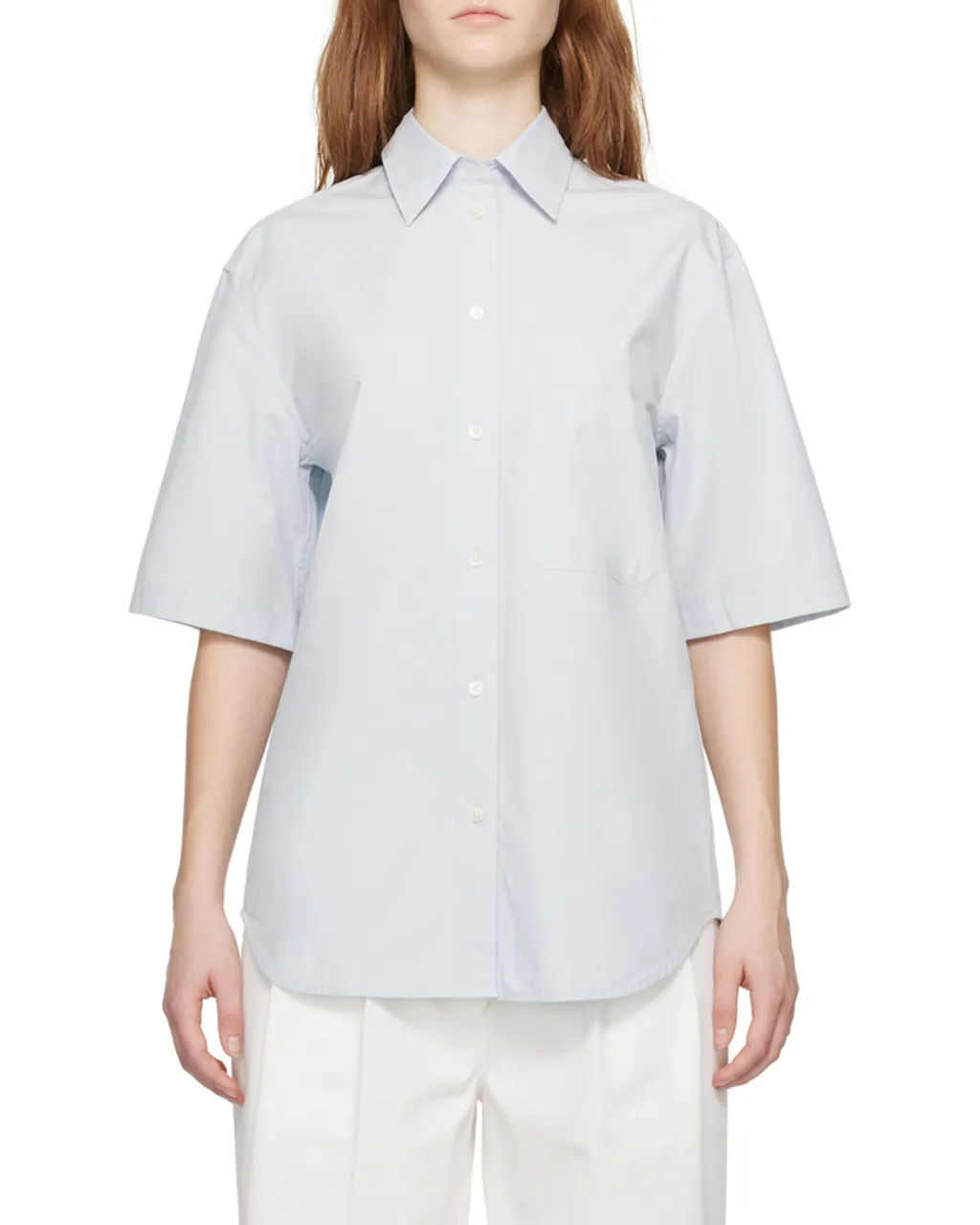 TotÊMe Short Sleeved Curved Hem Shirt