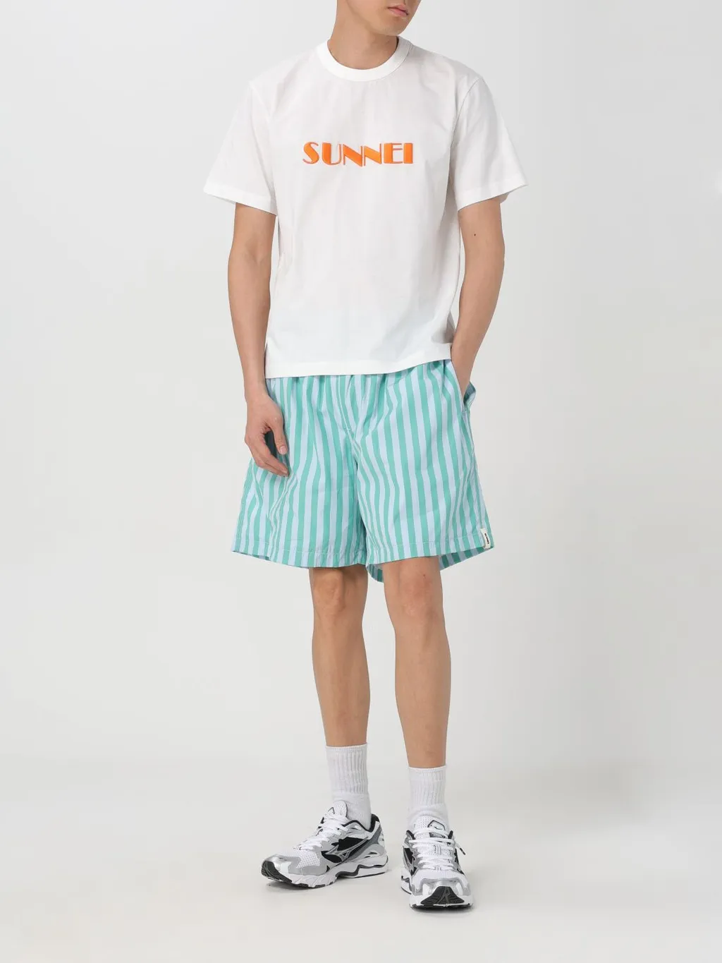 Sunnei Logo Embroidered Crewneck T-Shirt