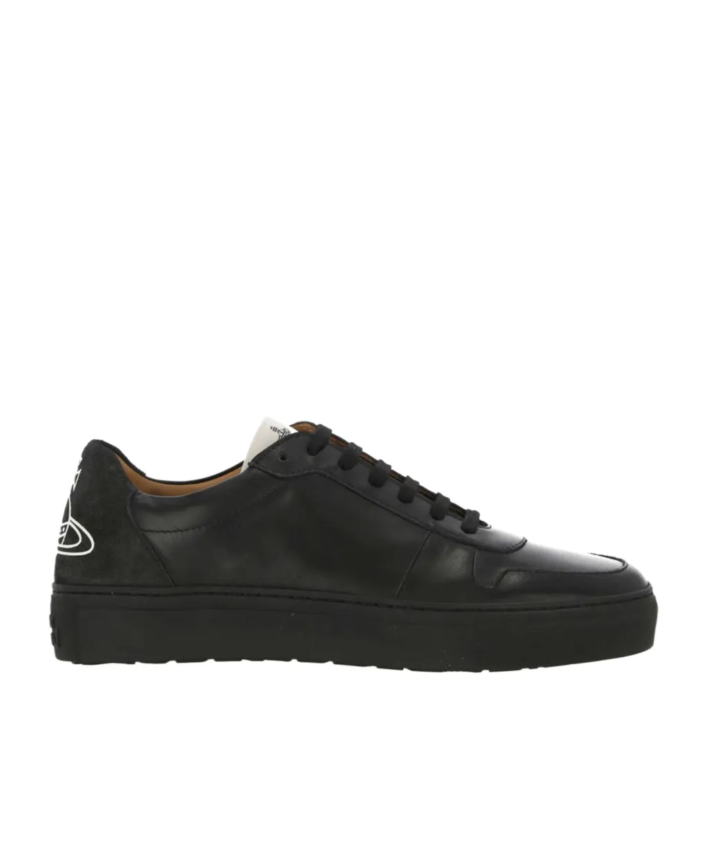 Orb-Print Leather Sneakers