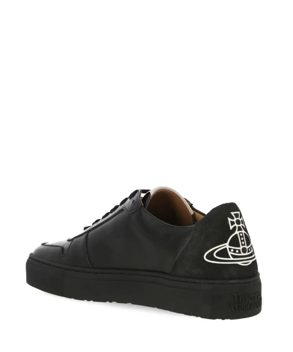 Orb-Print Leather Sneakers