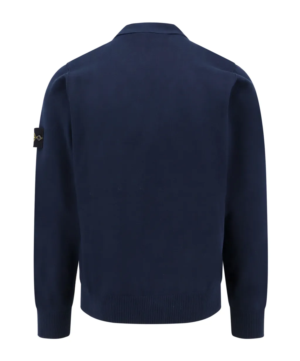 Stone Island V-Neck Button-Up Cardigan
