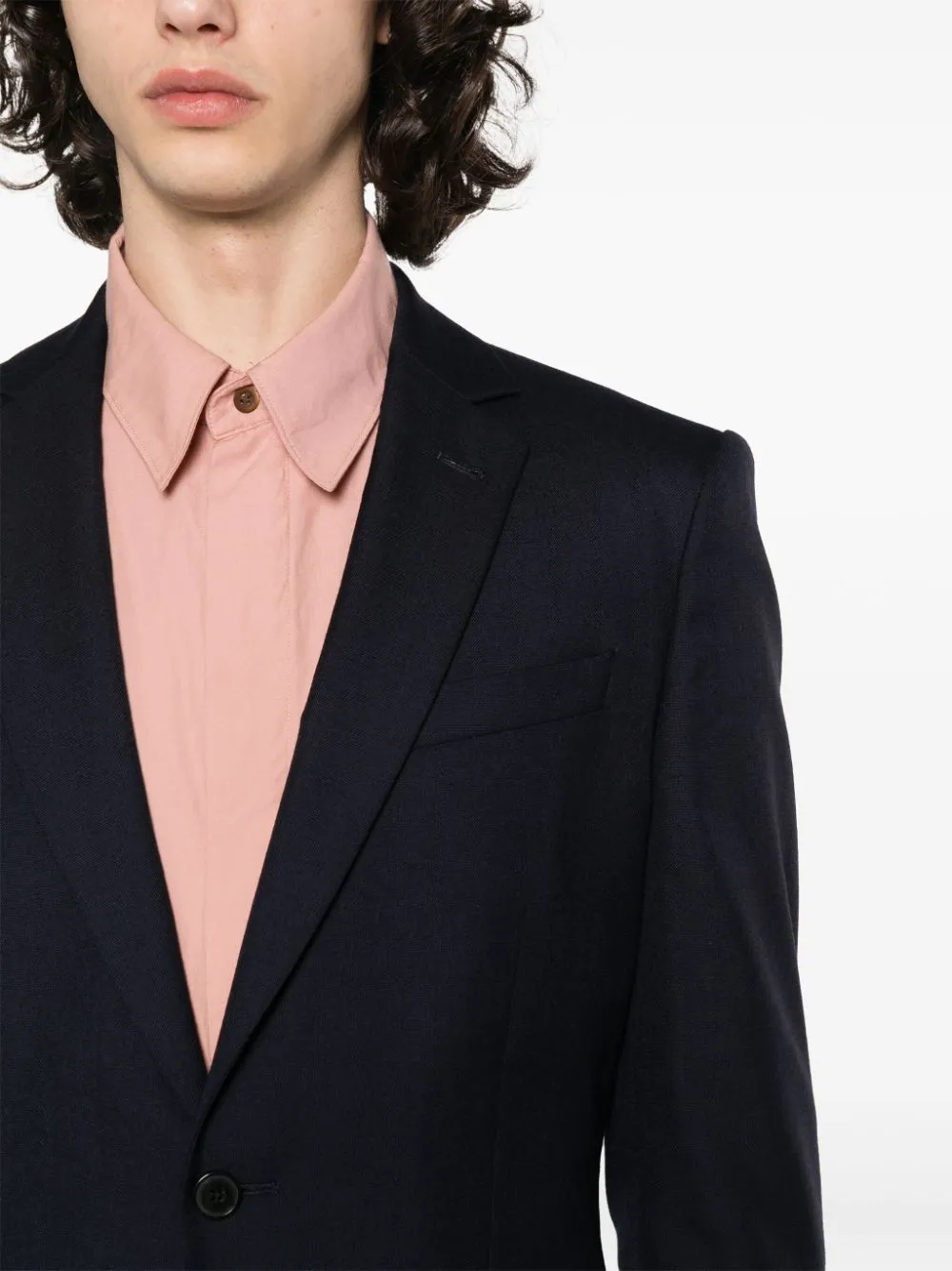 Long-Sleeved Coat Belt Ring Trousers Suit