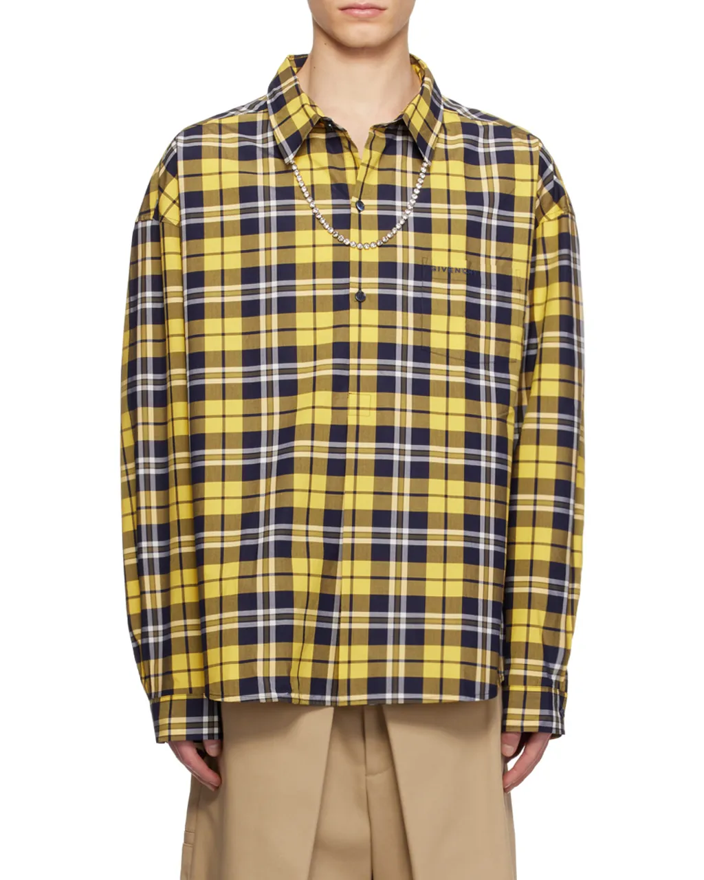 Givenchy Checked Long-Sleeved Shirt
