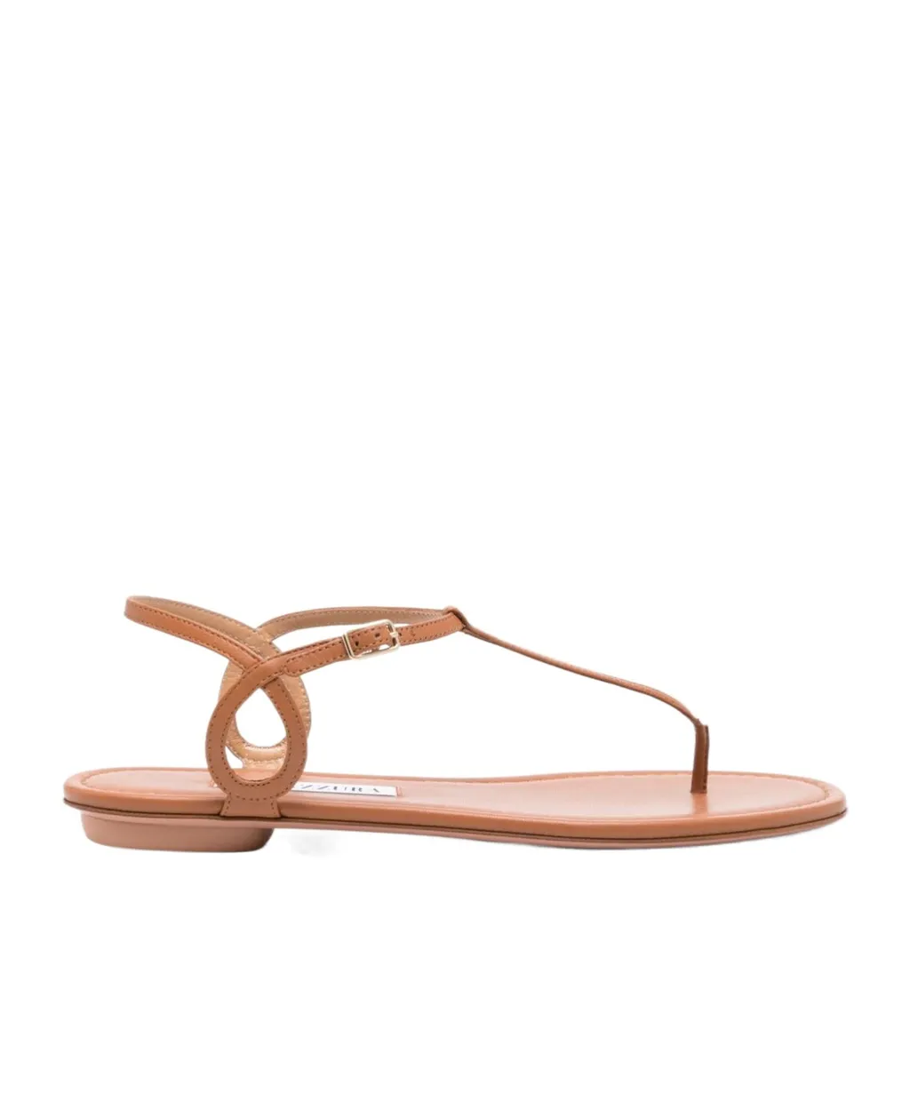 Aquazzura Buckle Detailed Open Toe Sandals