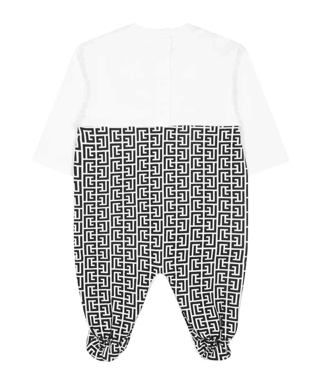 Monogram-Print Cotton Pyjamas And Body Set