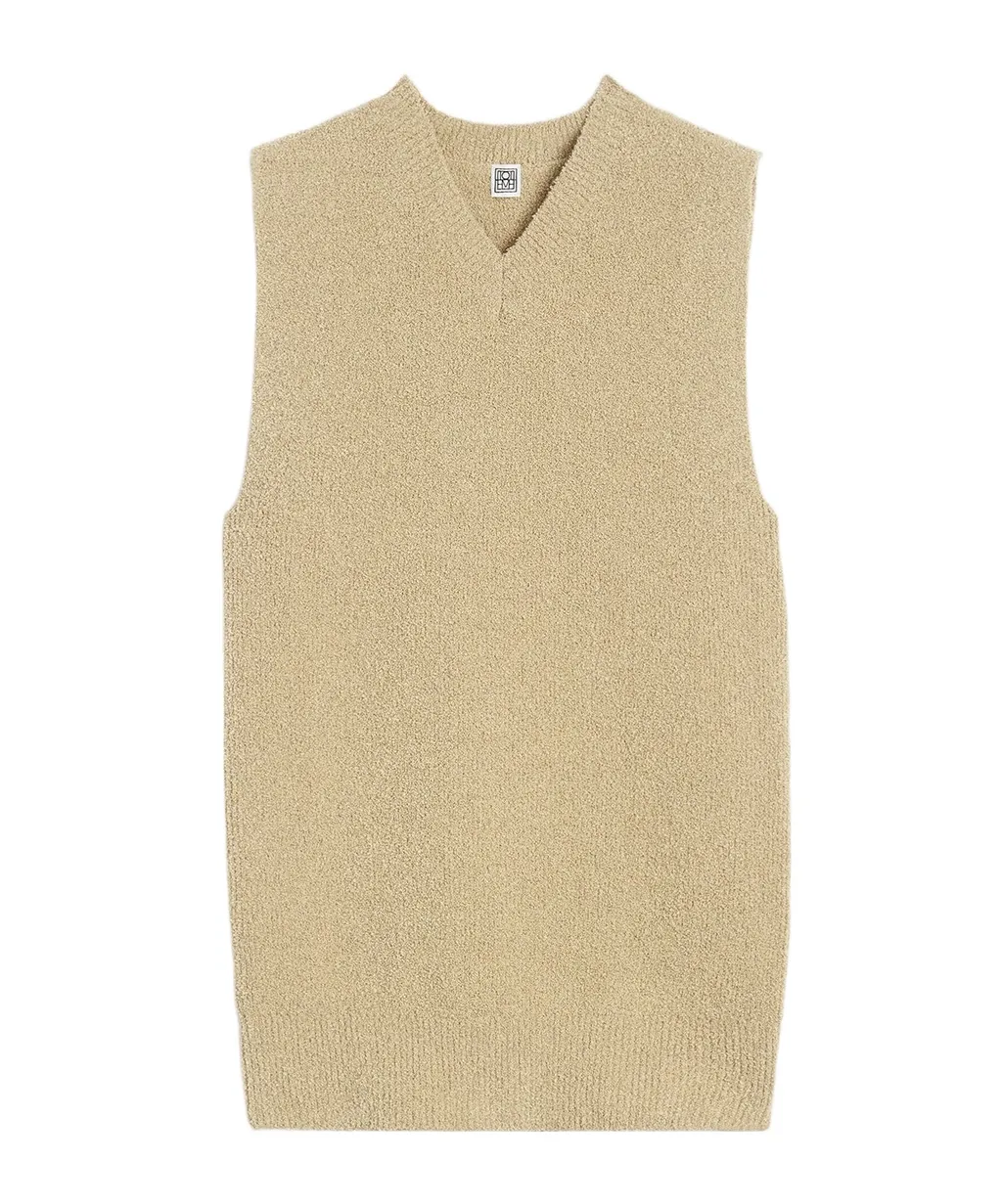 V-Neck Terry-Cloth Vest