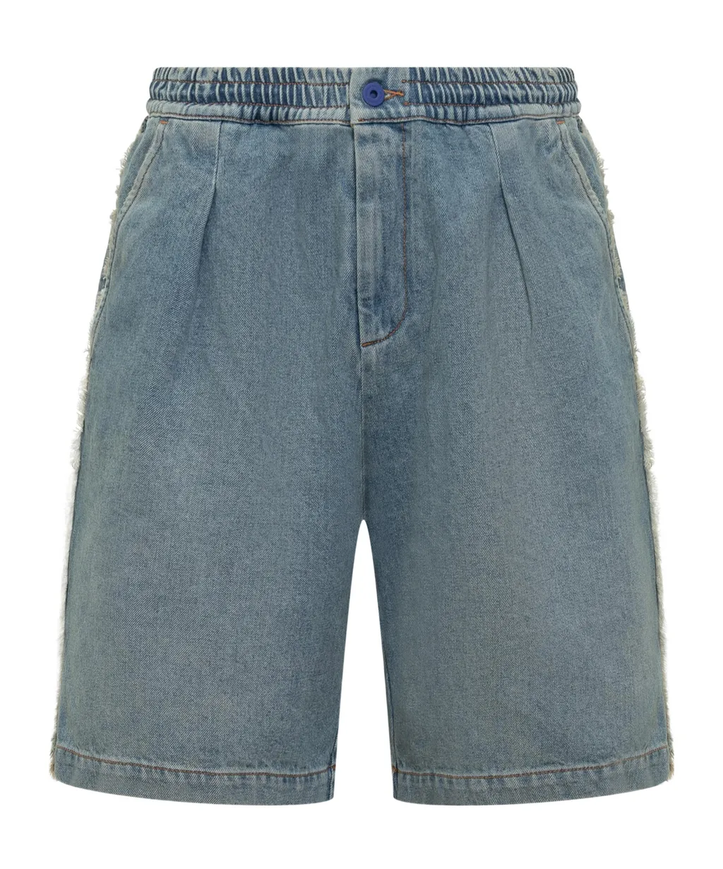 Marcelo Burlon County Of Milan Denim Bermuda Shorts