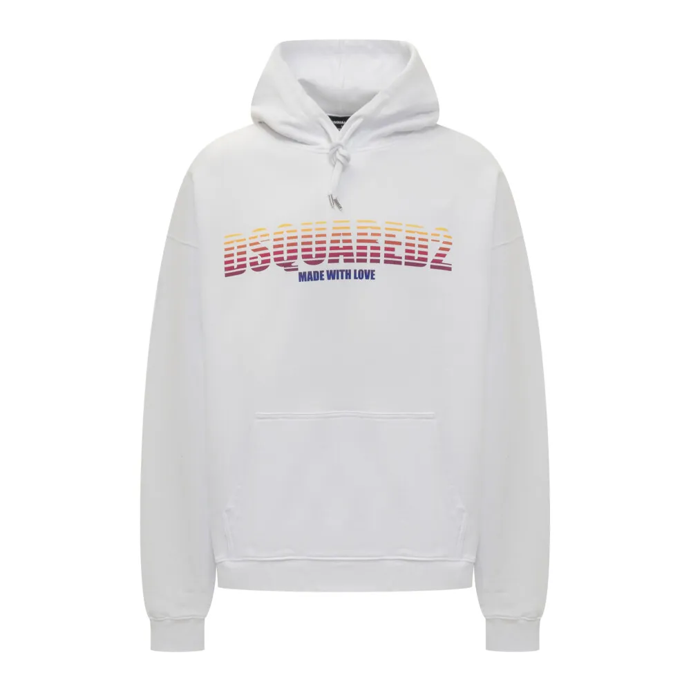 Dsquared2 Logo-Printed Drawstring Hoodie