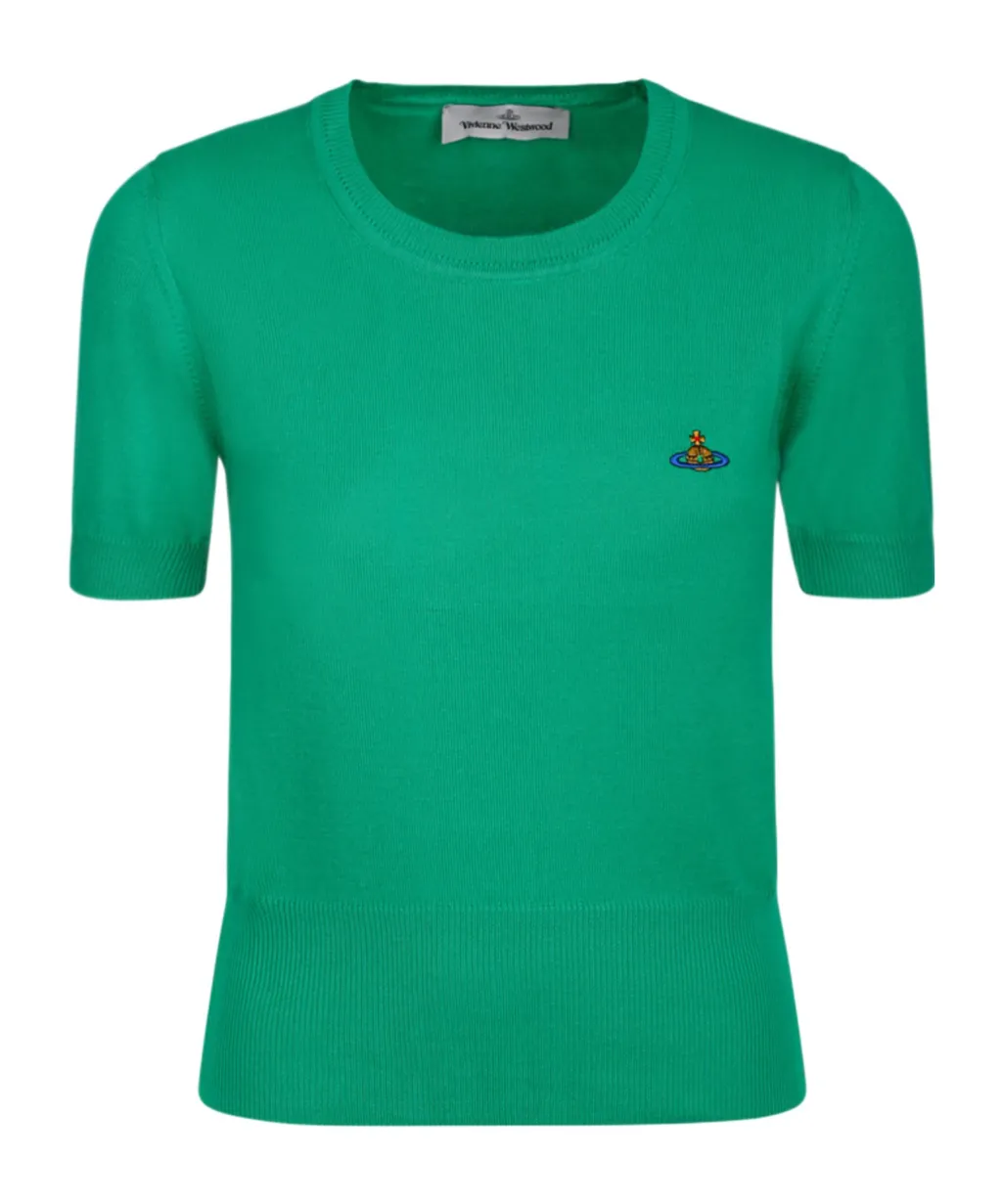 Vivienne Westwood Orb Embroidered Knitted Top