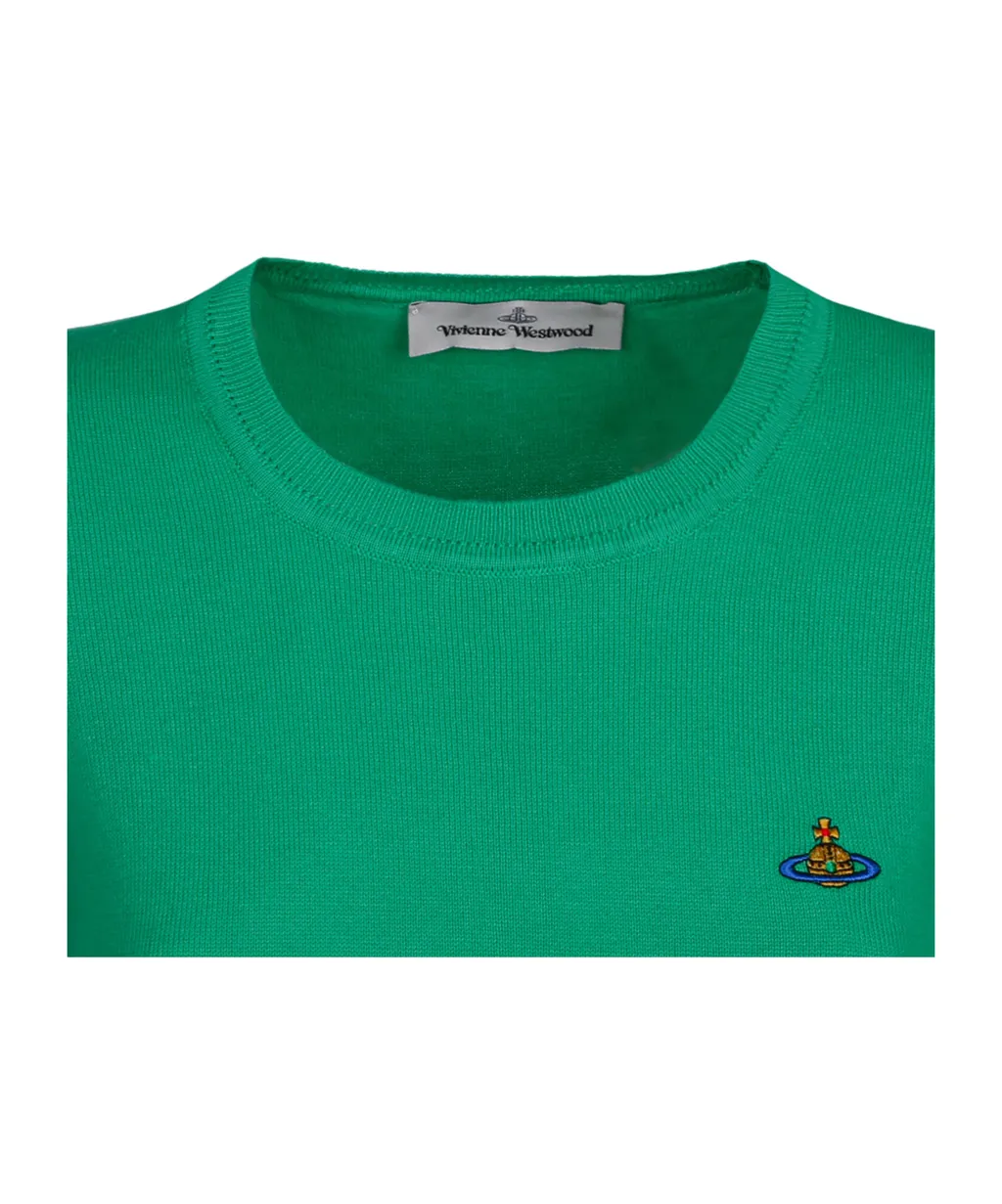 Vivienne Westwood Orb Embroidered Knitted Top