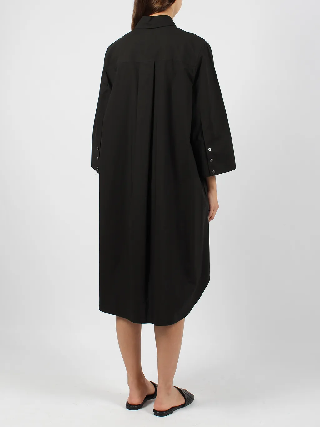 P.A.R.O.S.H. Embroidered Midi Shirt Dress