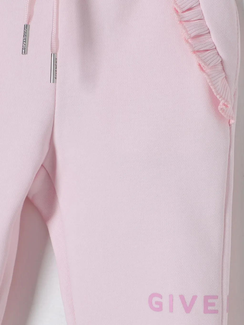Givenchy Kids Logo Printed Ruffled Pants