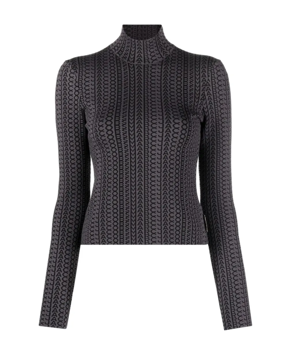 Rib Knitted Turtleneck Pullover