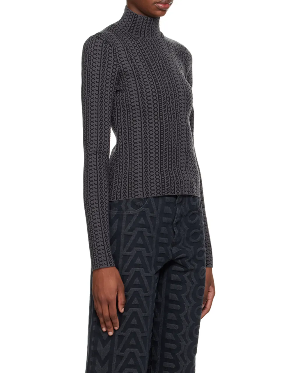 Rib Knitted Turtleneck Pullover