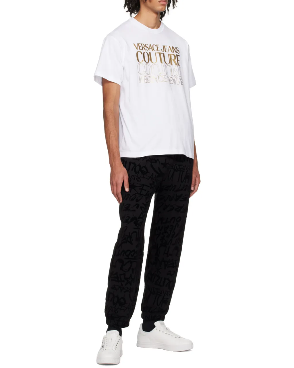 Versace Jeans Couture Logo Printed Crewneck T-Shirt