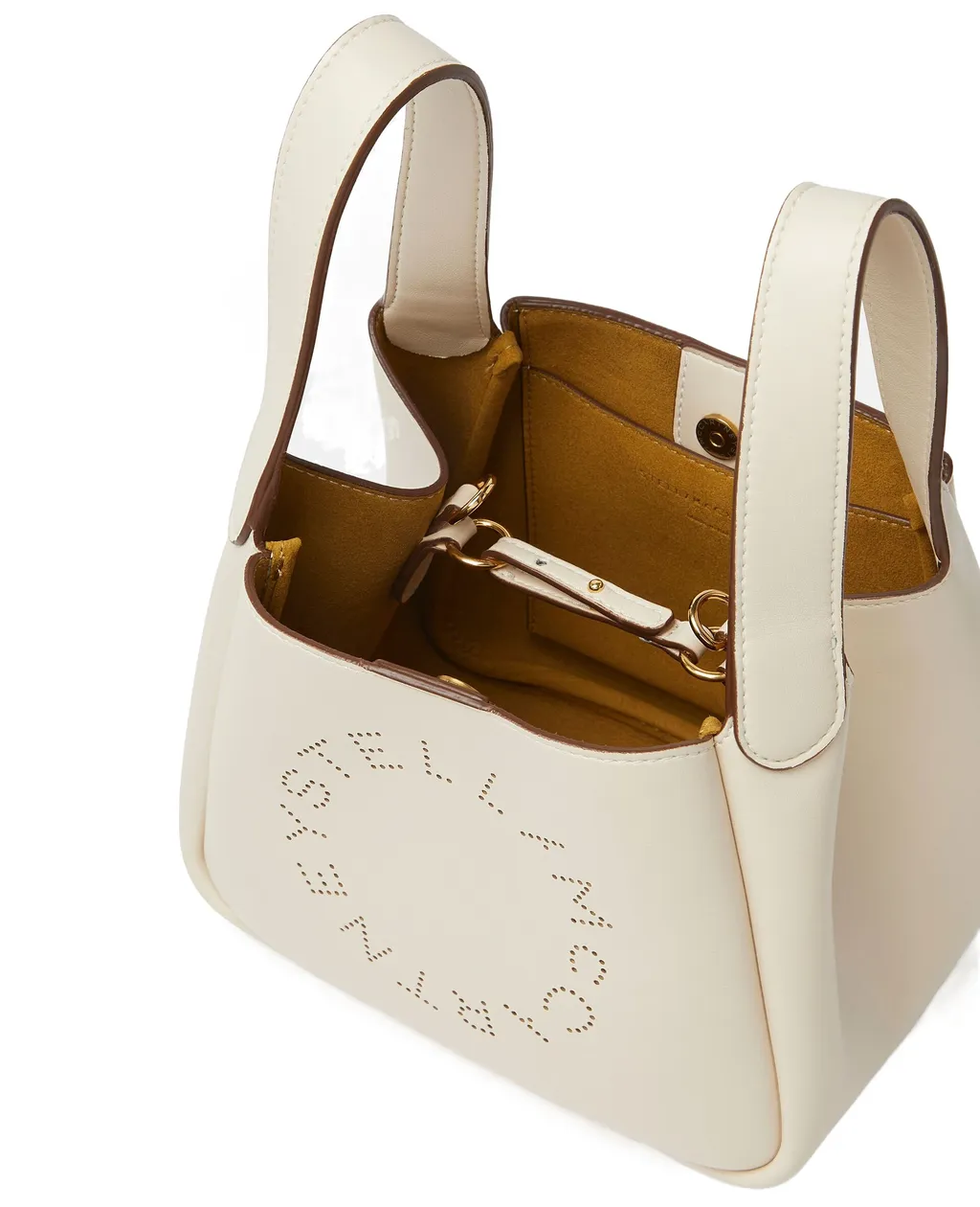Stella Mccartney Logo Detailed Open Top Handbag