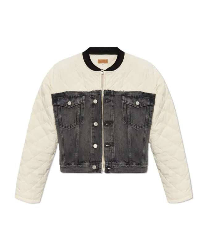 Mm6 Maison Margiela Panelled Quilted Jacket