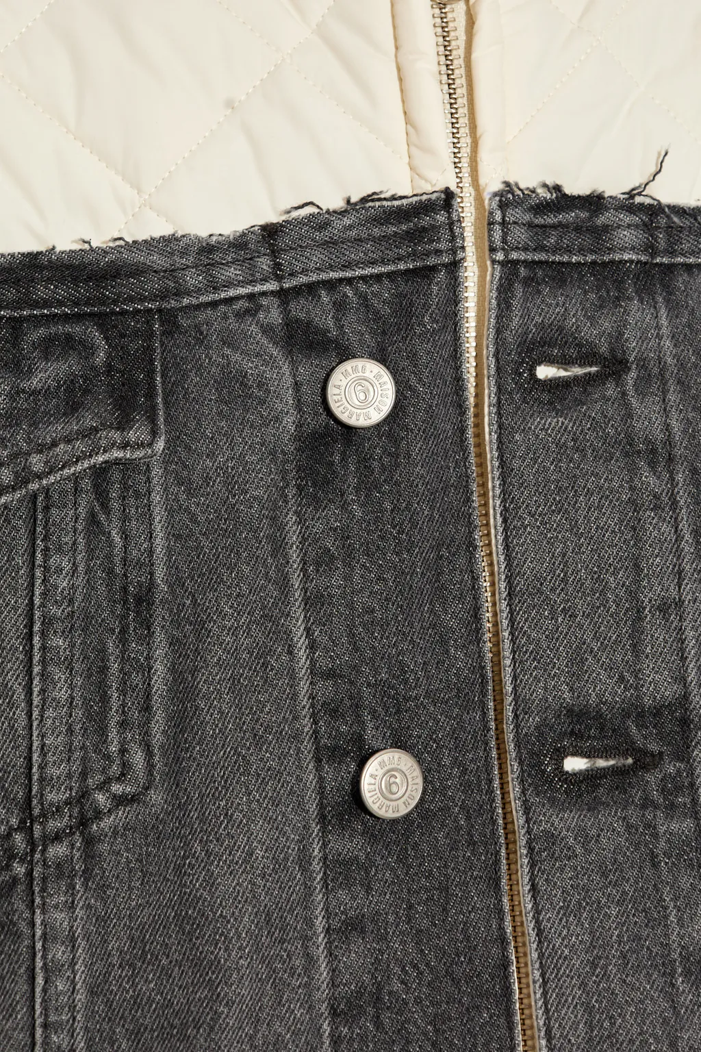 Mm6 Maison Margiela Panelled Quilted Jacket