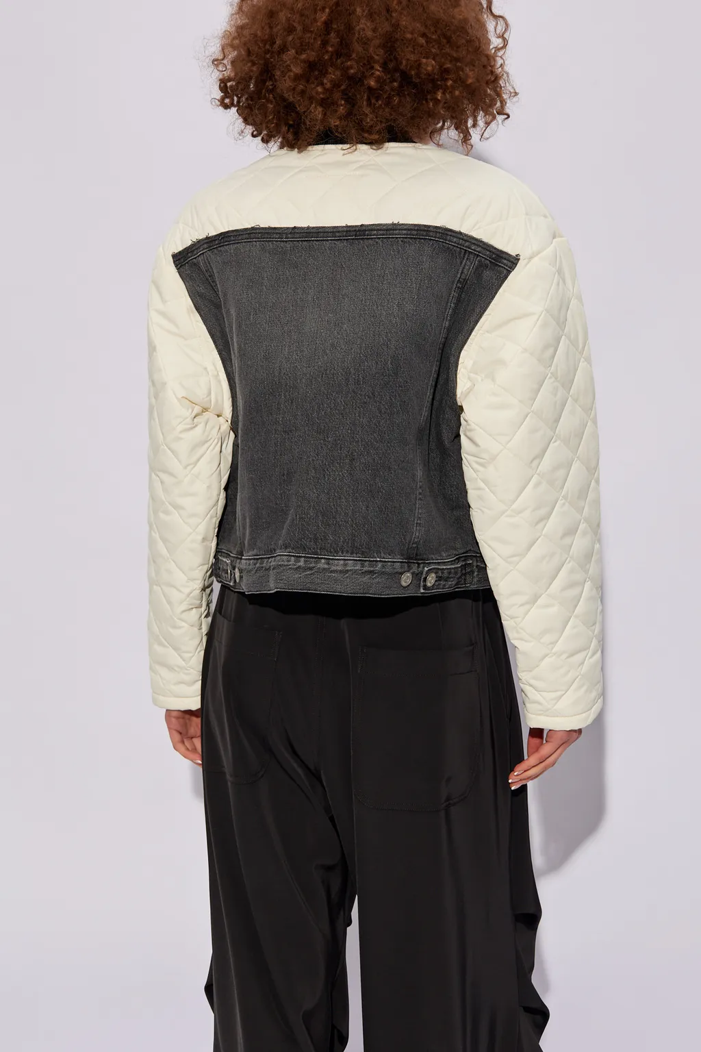 Mm6 Maison Margiela Panelled Quilted Jacket