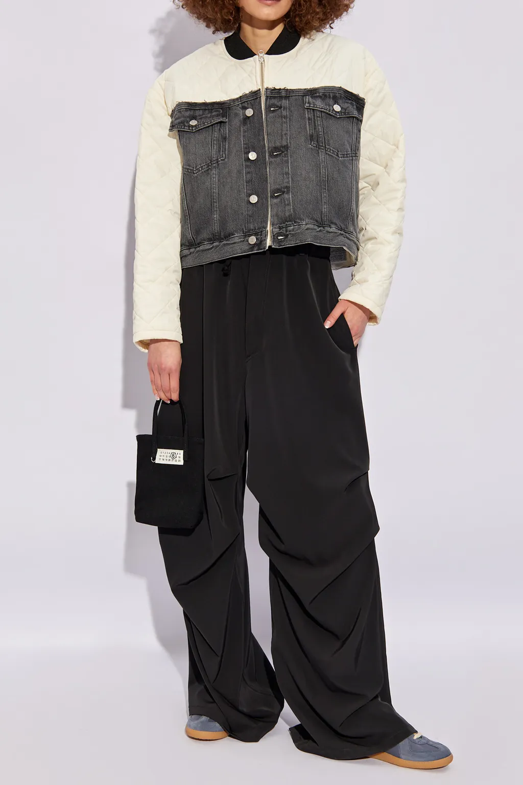 Mm6 Maison Margiela Panelled Quilted Jacket