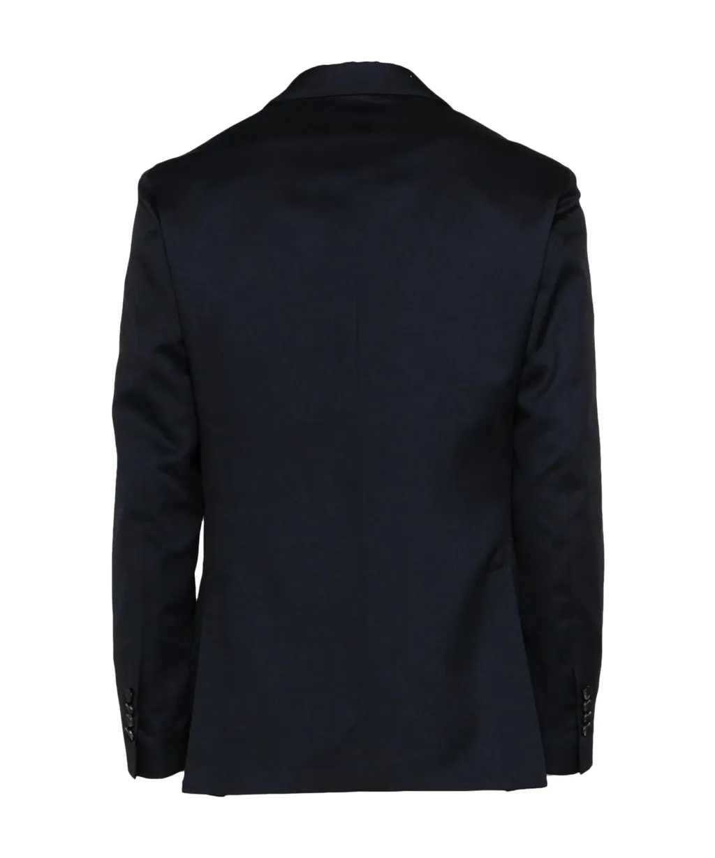 Single-Breasted Twill Blazer