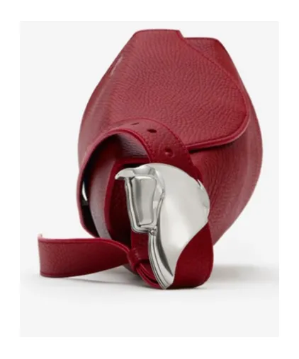 Small Horn Leather Shoulder Bag
