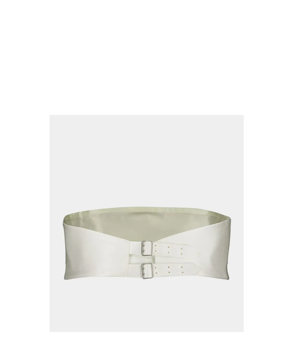 Stella Mccartney Pleat Detailed Satin Belt