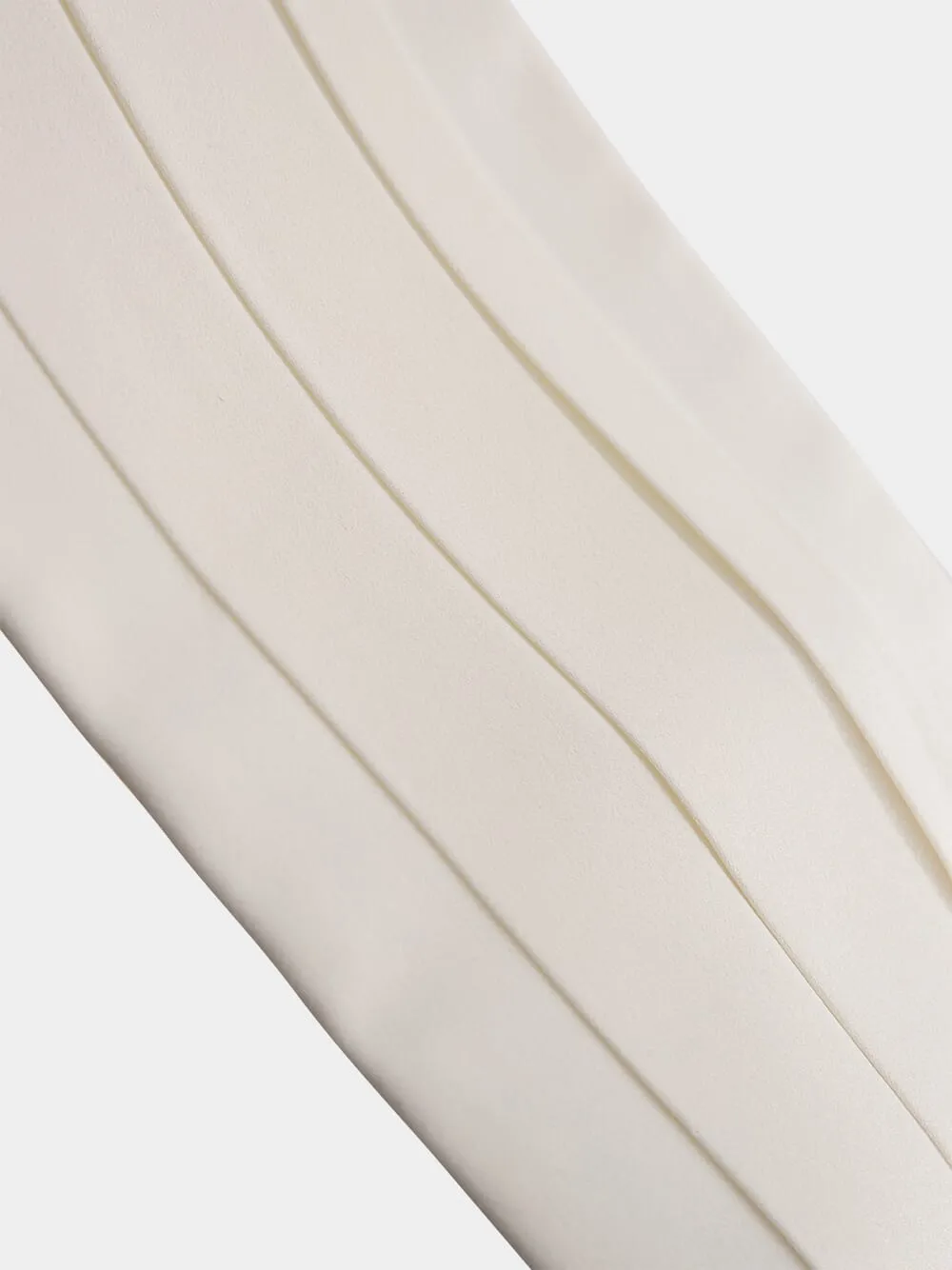 Stella Mccartney Pleat Detailed Satin Belt