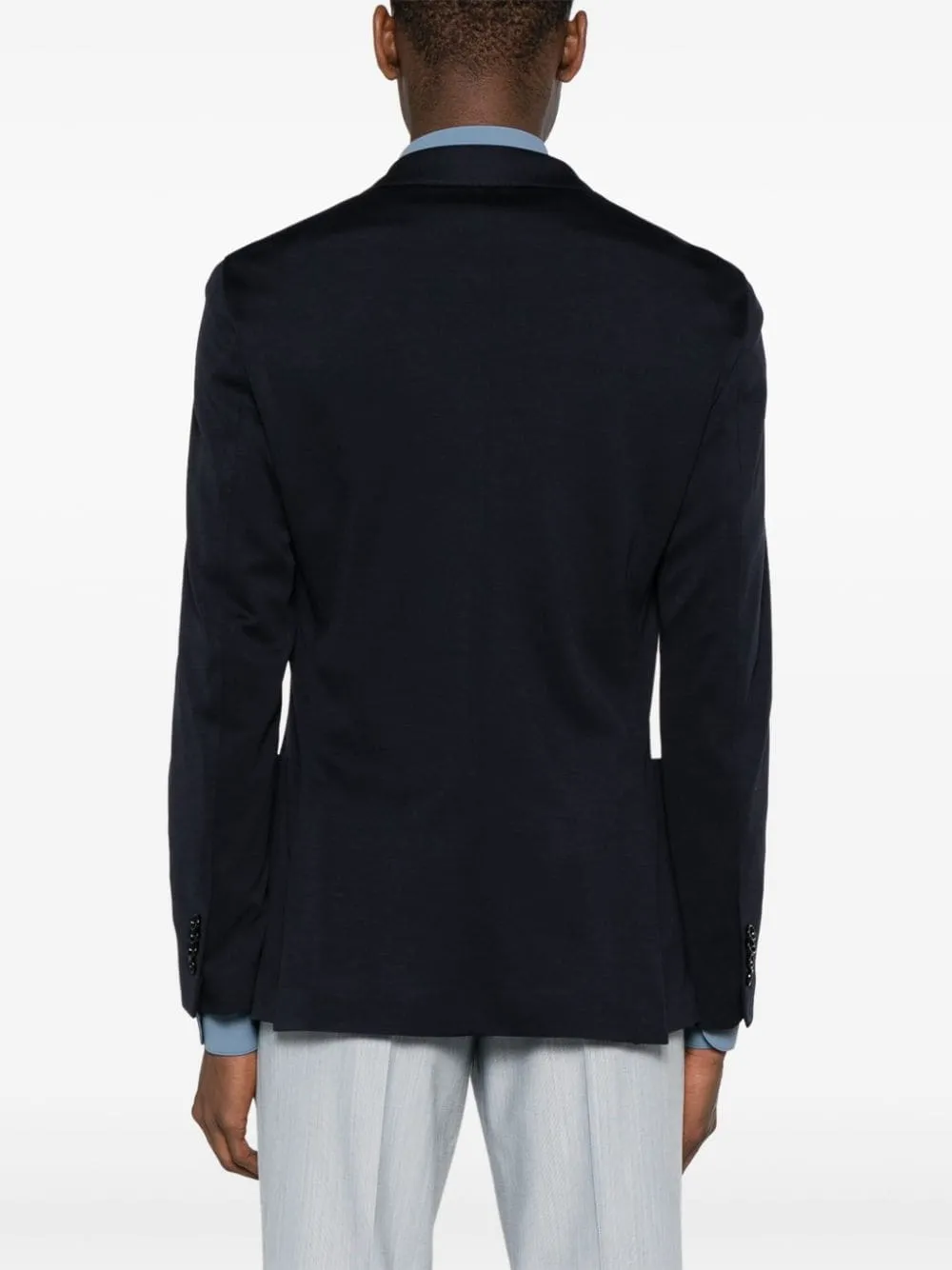 Single-Breasted Wool-Blend Blazer