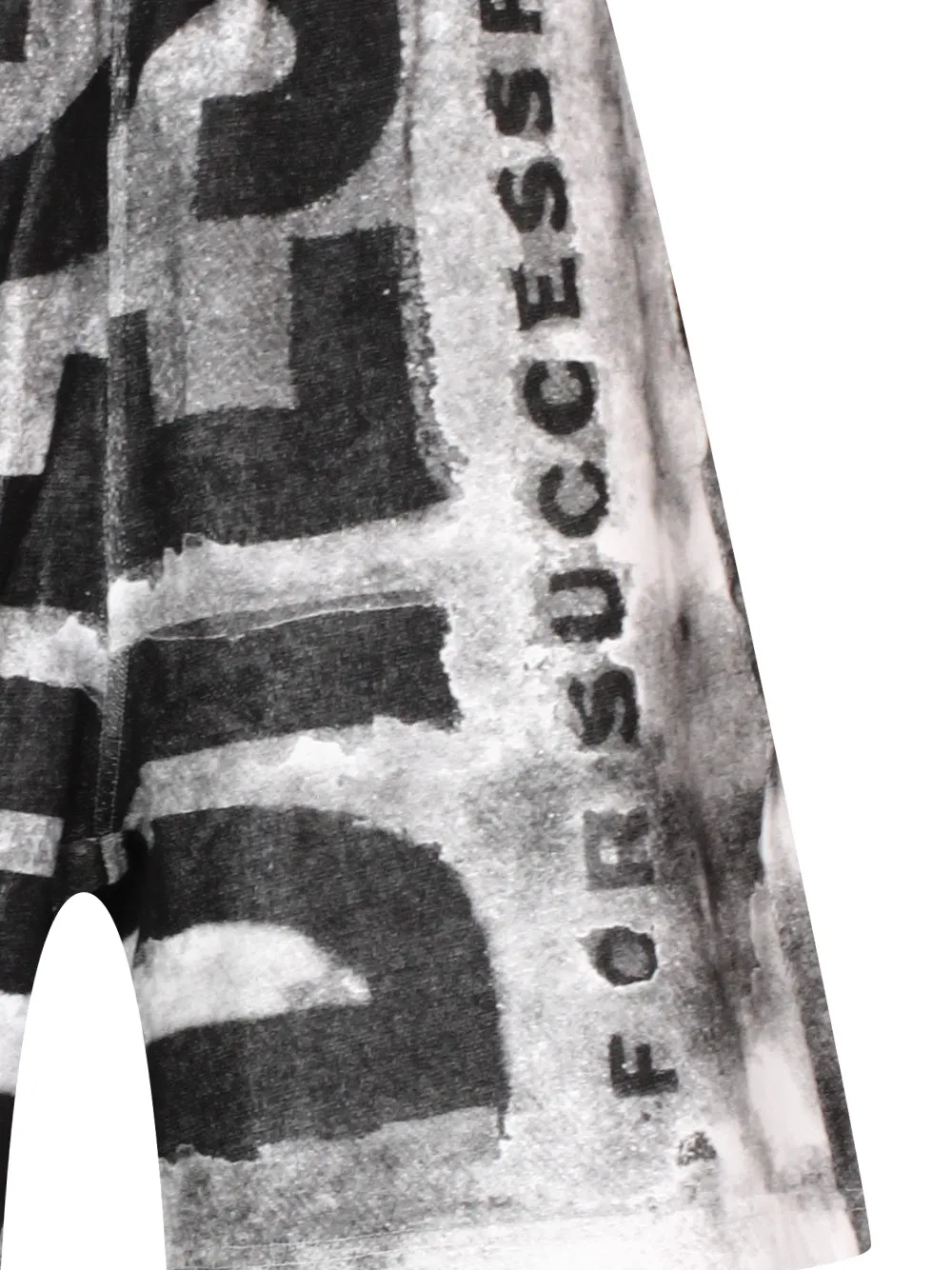 Diesel P-Marshy Logo Printed Bermuda Shorts