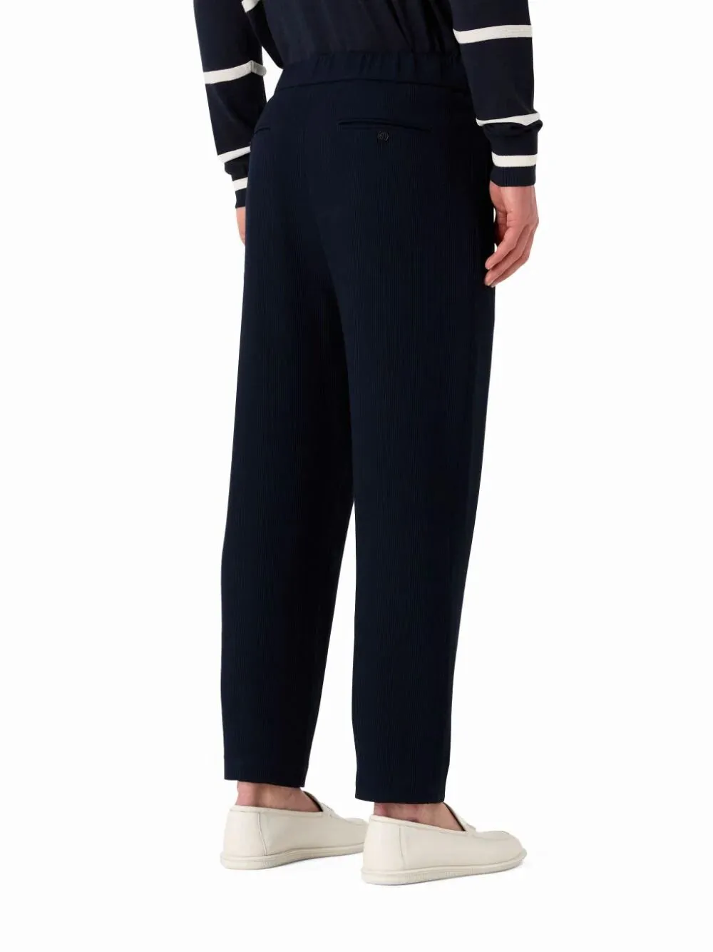 Giorgio Armani Pleated Detail Corduroy Trousers