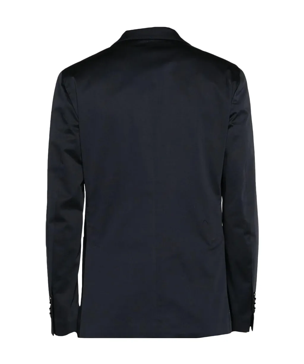 Single-Breasted Cotton Blazer