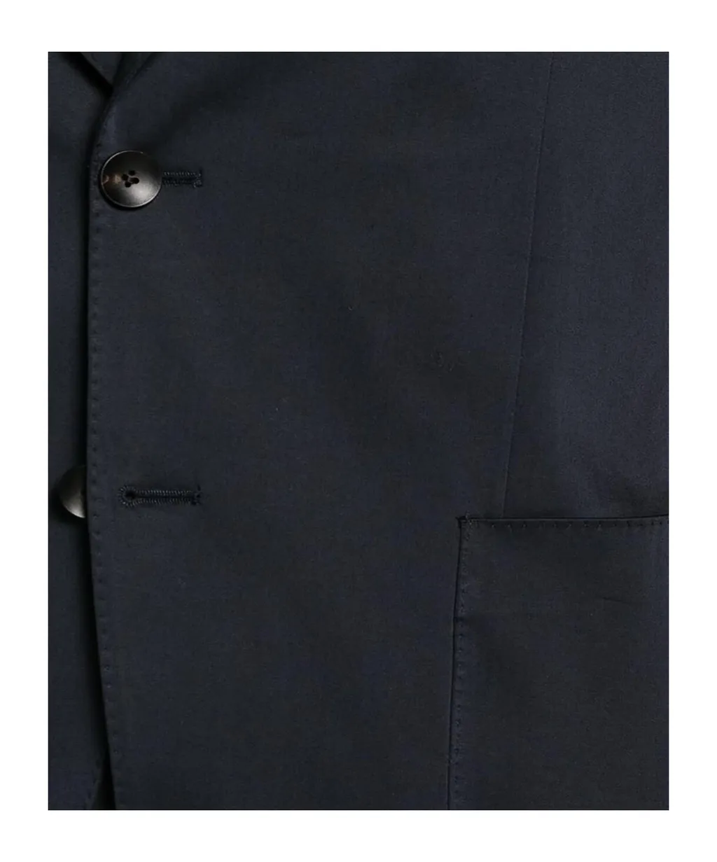 Single-Breasted Cotton Blazer