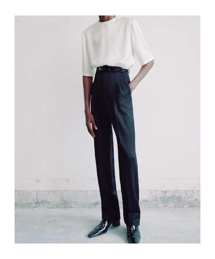 Saint Laurent Crewneck Short-Sleeved T-Shirt