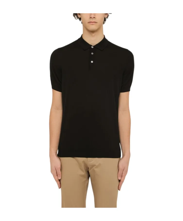 Lapel Short-Sleeved Polo Shirt