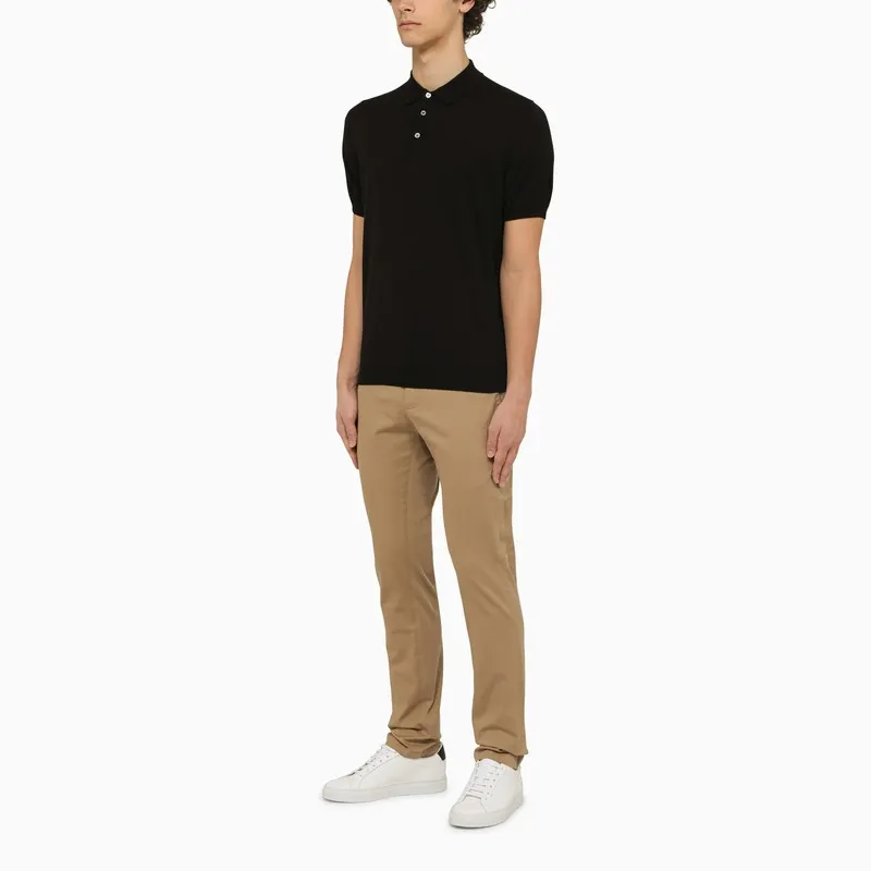 Lapel Short-Sleeved Polo Shirt