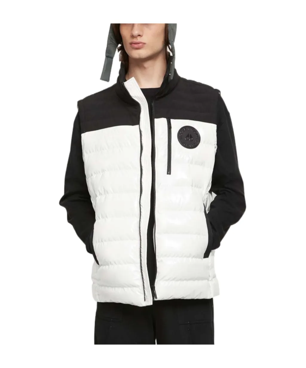 Down Vest With Standing Neck