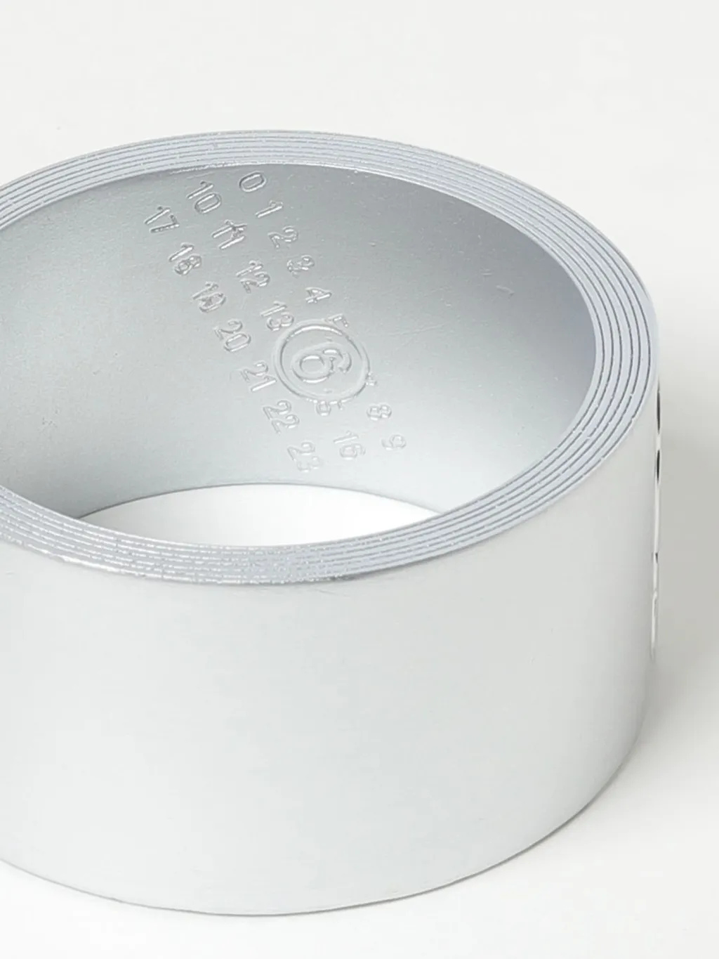 Mm6 Maison Margiela Logo Engaved Large Bracelet