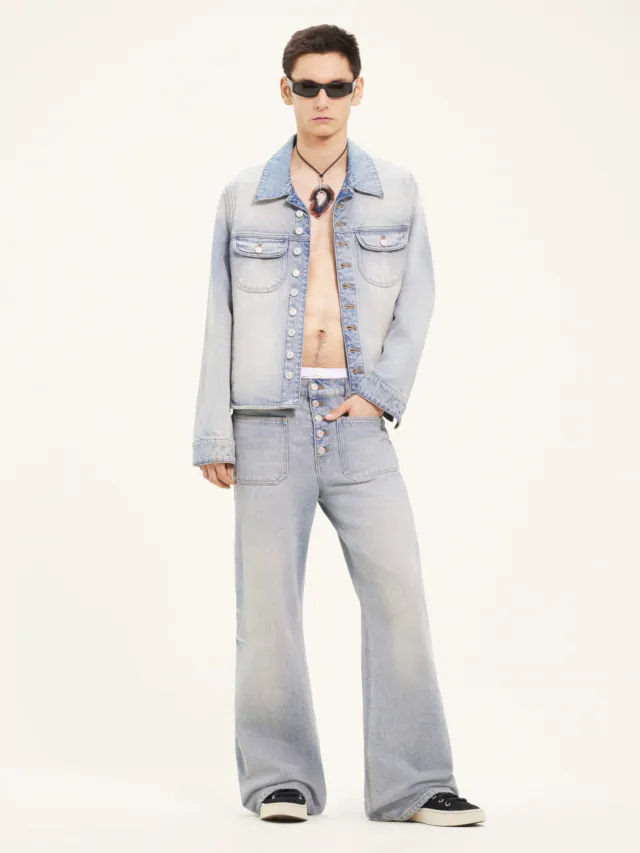 Button-Up Denim Jacket