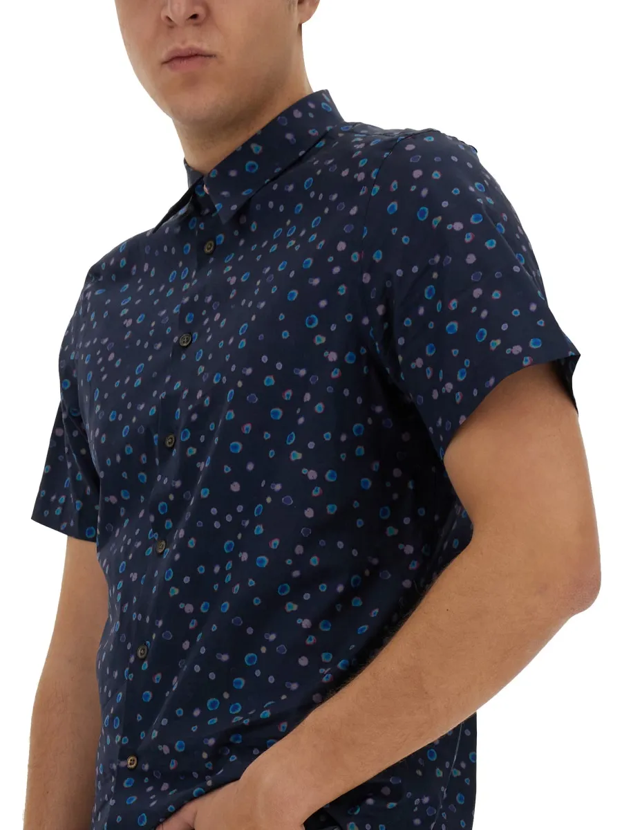 Ps Paul Smith Polka Dot Short-Sleeved Shirt