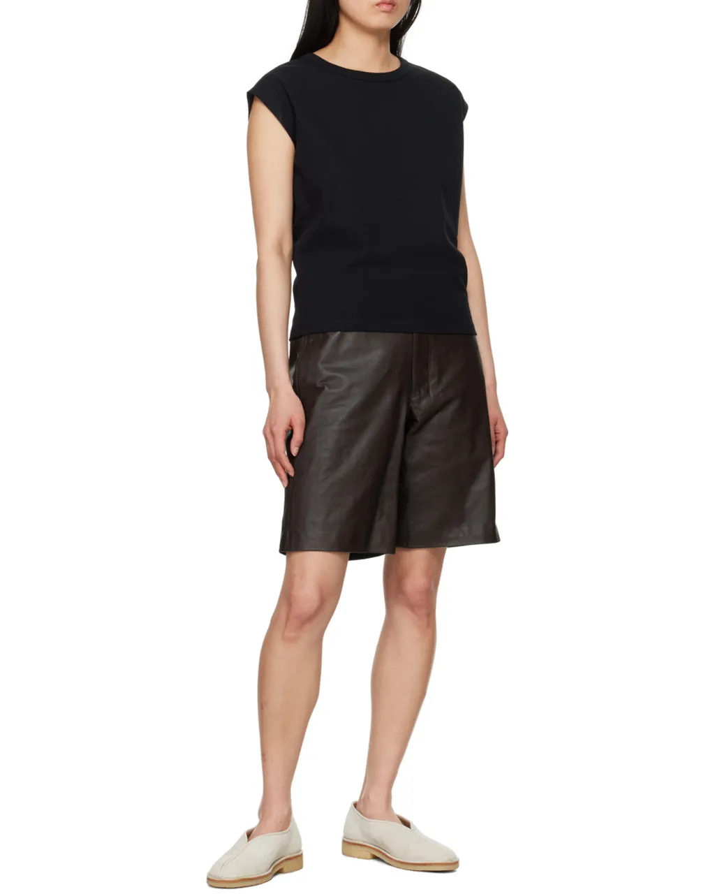 Lemaire Crewneck Sleeveless Jersey T-Shirt